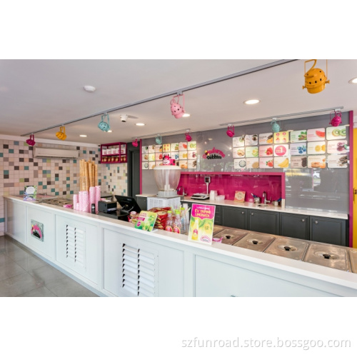 wholesale coffee /frozen yogurt kiosk / juice bar counter and furniture